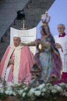 Pope Francis Leads The Mass At Casone - Ajaccio