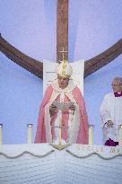 Pope Francis Leads The Mass At Casone - Ajaccio