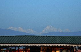 Mount Kanchenjunga Is Seen From Siliguri