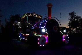 Residents Of Tláhuac, Mexico City, Visit Christmas Village