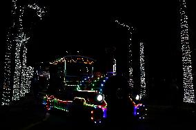 Residents Of Tláhuac, Mexico City, Visit Christmas Village