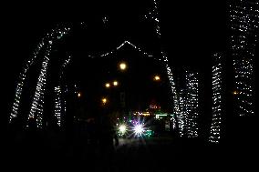 Residents Of Tláhuac, Mexico City, Visit Christmas Village