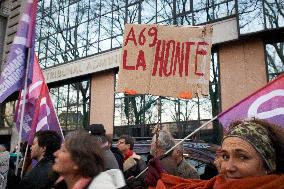 Protest Against A Non-decision Of The Administrative Court On The A69 Highway In Toulouse