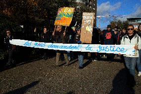 Protest Against A Non-decision Of The Administrative Court On The A69 Highway In Toulouse