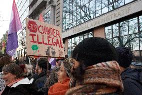 Protest Against A Non-decision Of The Administrative Court On The A69 Highway In Toulouse