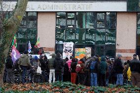 Protest Against A Non-decision Of The Administrative Court On The A69 Highway In Toulouse