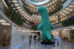 LINE FRIENDS IP Joguman Green Dinosaur exhibition