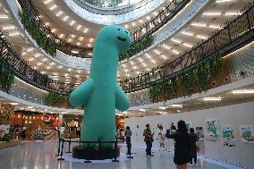 LINE FRIENDS IP Joguman Green Dinosaur exhibition