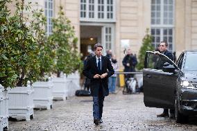 Gabriel Attal After A Meeting With PM Bayrou - Paris