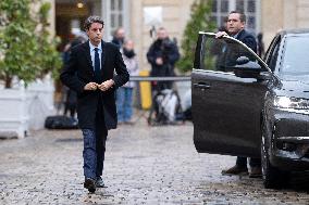 Gabriel Attal After A Meeting With PM Bayrou - Paris