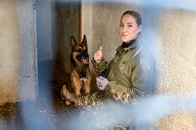 Dog training center of National Police in Zaporizhzhia