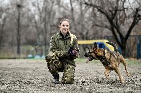 Dog training center of National Police in Zaporizhzhia