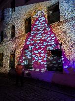 Festive Illuminations In The Bavarian City Wasserburg Am Inn