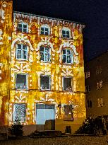 Festive Illuminations In The Bavarian City Wasserburg Am Inn