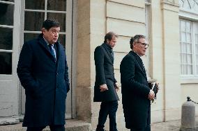 Olivier Faure, Boris Vallaud and Patrick Kanner Meet PM Bayrou - Paris AJ