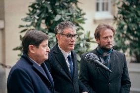 Olivier Faure, Boris Vallaud and Patrick Kanner Meet PM Bayrou - Paris AJ