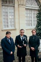 Olivier Faure, Boris Vallaud and Patrick Kanner Meet PM Bayrou - Paris AJ