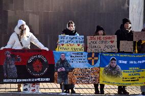 Weekly rally in support of Ukrainian POWs in Vinnytsia