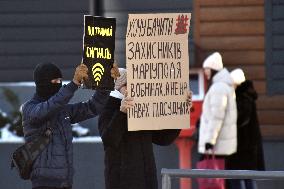 Weekly rally in support of Ukrainian POWs in Vinnytsia