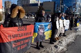 Weekly rally in support of Ukrainian POWs in Vinnytsia