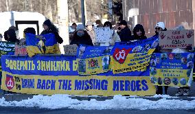 Weekly rally in support of Ukrainian POWs in Vinnytsia