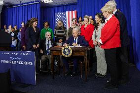 DC: President Biden Speaks at the Department of Labor