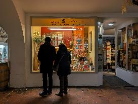 Festive Decorated Shop Windows