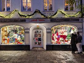 Festive Decorated Shop Windows