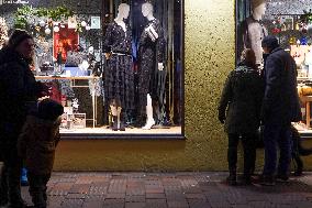 Festive Decorated Shop Windows