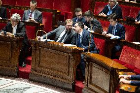 Vote on the special budget draft law at the National Assembly - Paris