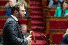 Vote on the special budget draft law at the National Assembly - Paris