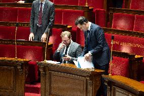 Vote on the special budget draft law at the National Assembly - Paris