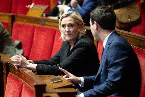 Vote on the special budget draft law at the National Assembly - Paris