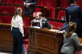 Vote on the special budget draft law at the National Assembly - Paris