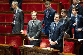 Vote on the special budget draft law at the National Assembly - Paris