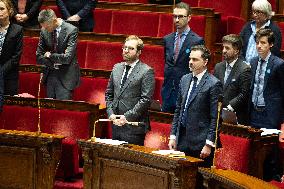 Vote on the special budget draft law at the National Assembly - Paris