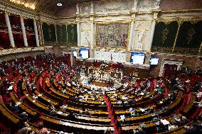 Vote on the special budget draft law at the National Assembly - Paris