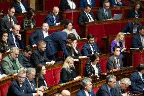 Vote on the special budget draft law at the National Assembly - Paris