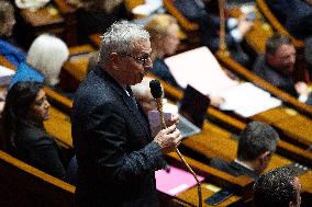 Vote on the special budget draft law at the National Assembly - Paris