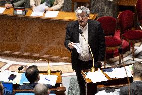 Vote on the special budget draft law at the National Assembly - Paris