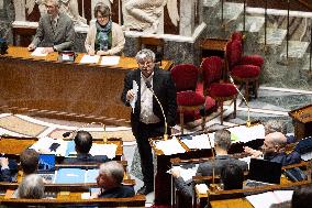 Vote on the special budget draft law at the National Assembly - Paris