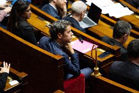 Vote on the special budget draft law at the National Assembly - Paris