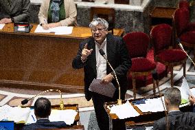 Vote on the special budget draft law at the National Assembly - Paris