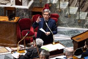 Vote on the special budget draft law at the National Assembly - Paris