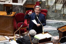 Vote on the special budget draft law at the National Assembly - Paris