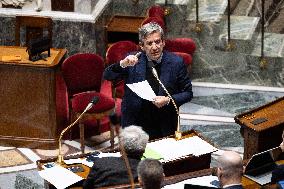 Vote on the special budget draft law at the National Assembly - Paris