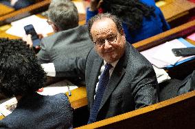 Vote on the special budget draft law at the National Assembly - Paris