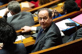 Vote on the special budget draft law at the National Assembly - Paris