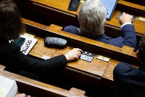 Vote on the special budget draft law at the National Assembly - Paris