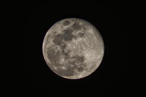 Cold Moon Is Seen Over Mexico